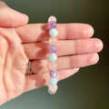 Amethyst Aquamarine Rose Quartz Bracelet