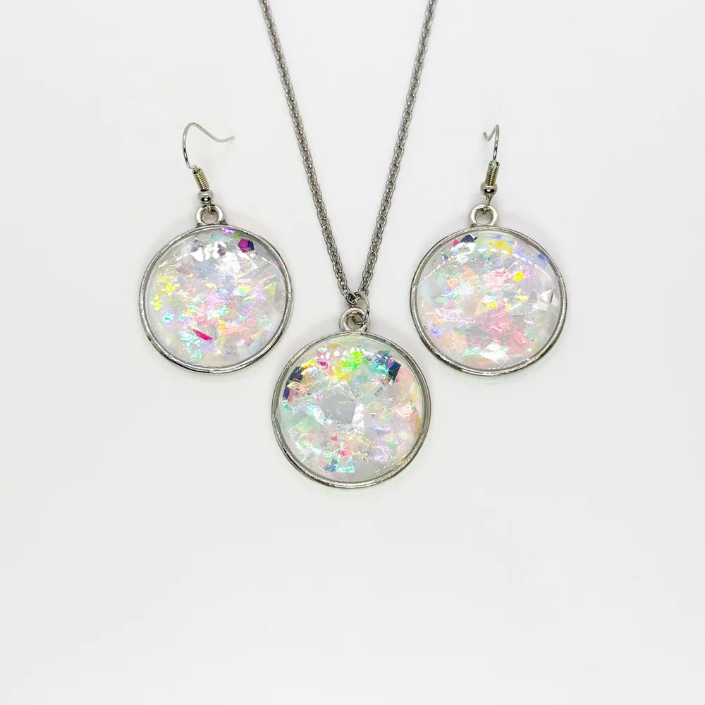 Faux Opal Jewelry Set