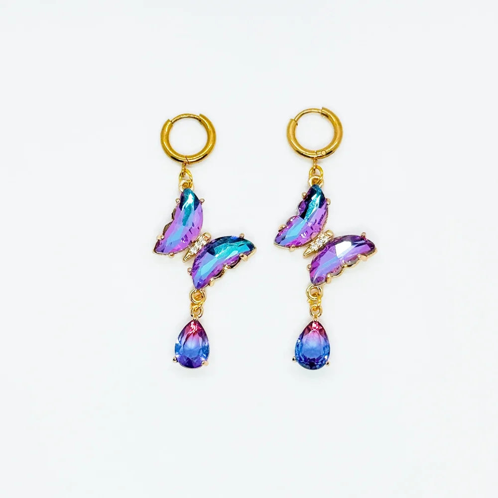 Crystal Butterfly Huggies