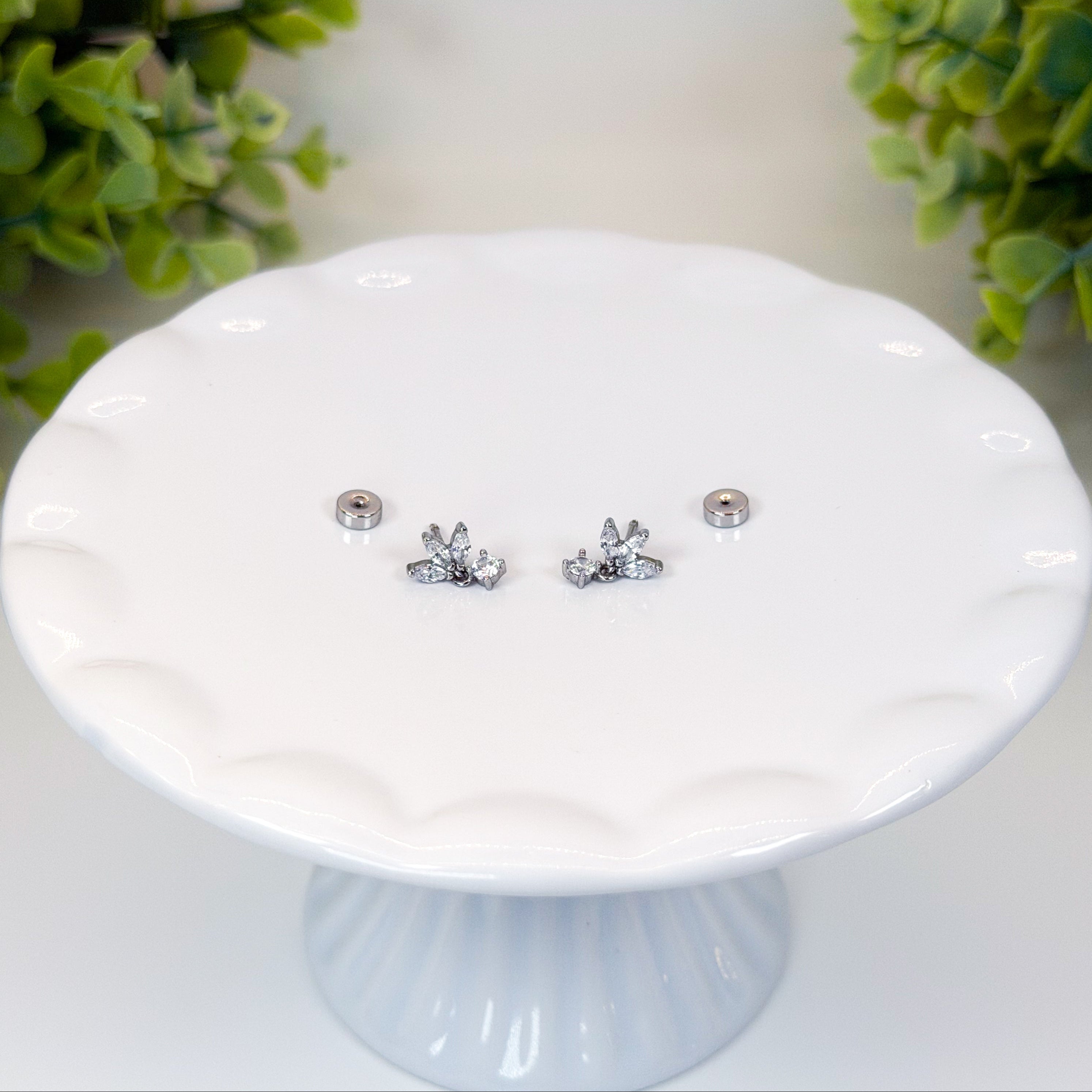 Flat Back Dainty Drop Studs