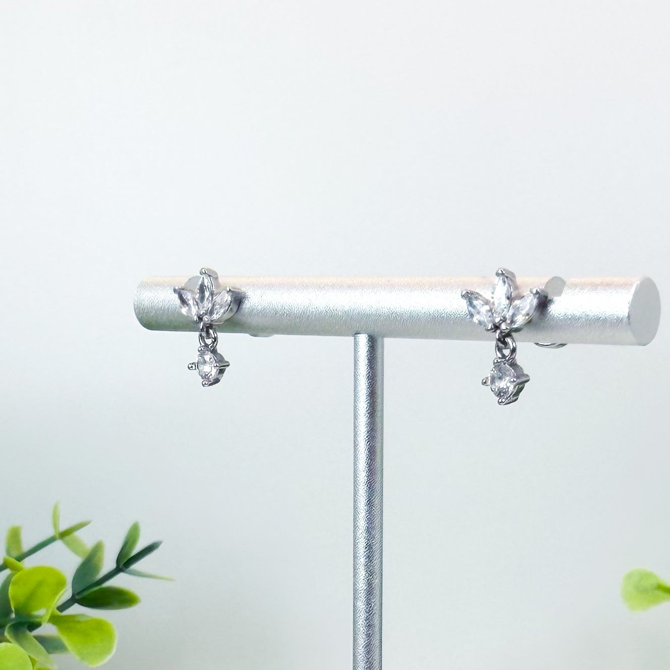 Flat Back Dainty Drop Studs