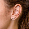 Flat Back Ear Climber Studs