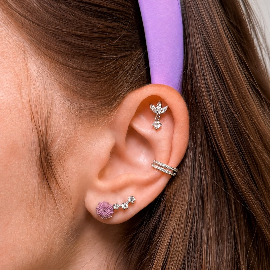 Flat Back Dainty Drop Studs