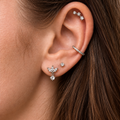 Flat Back Dainty Drop Studs