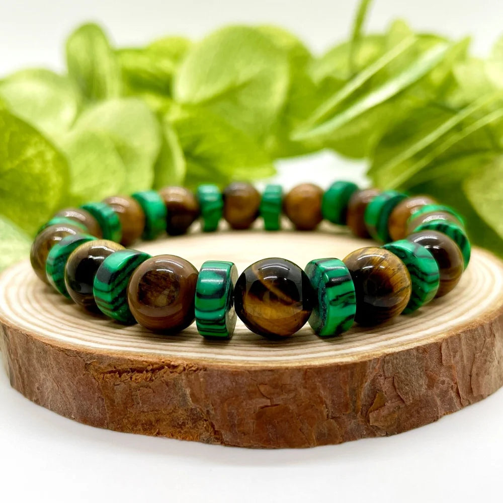 Tiger's Eye Malachite Bracelet