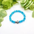 Blue Cross Bracelet