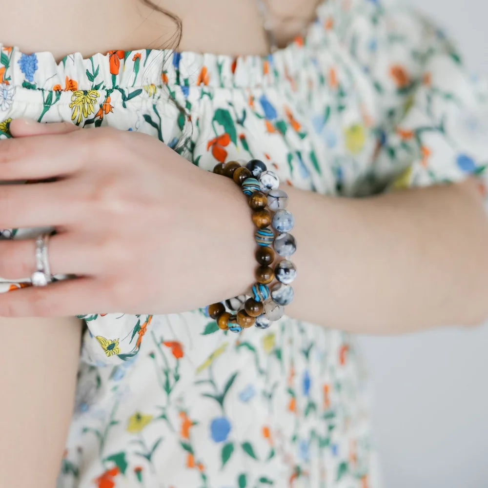 Blue Malachite Tiger's Eye Bracelet