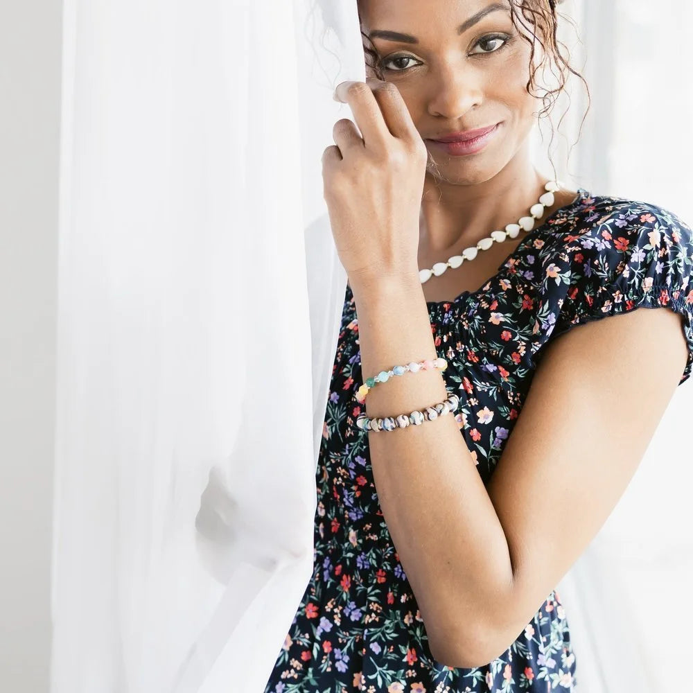 Dyed Rainbow Quartz Bracelet