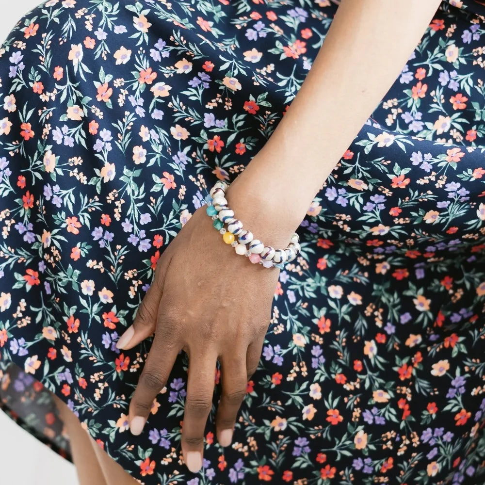 Dyed Rainbow Quartz Bracelet