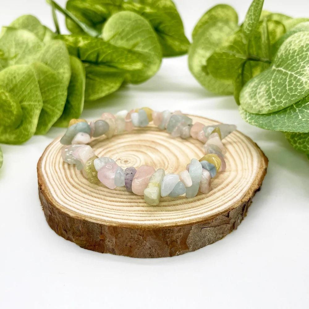 Morganite Chips Bracelet